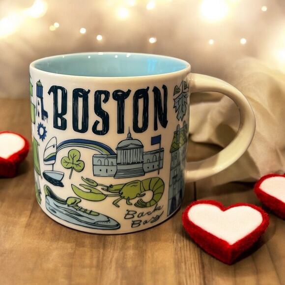 Starbucks BOSTON Been There Series BTS 14oz Coffee Mug Cup No Box EUC - Picture 1 of 6